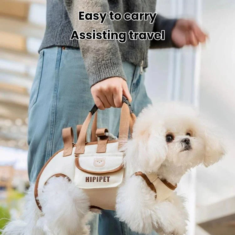 Hipipet Portable Crossbody & Handheld Pet Shoulder Bag, Multifunctional Outdoor Carrier For Cats & Dogs, Size: M(Brown) - Image 4