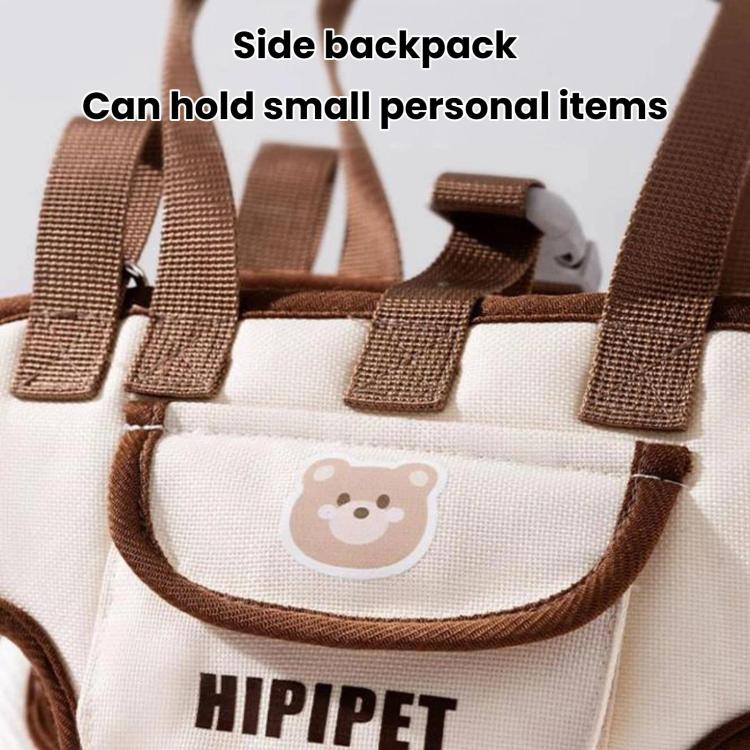 Hipipet Portable Crossbody & Handheld Pet Shoulder Bag, Multifunctional Outdoor Carrier For Cats & Dogs, Size: XL(Brown) - Image 12