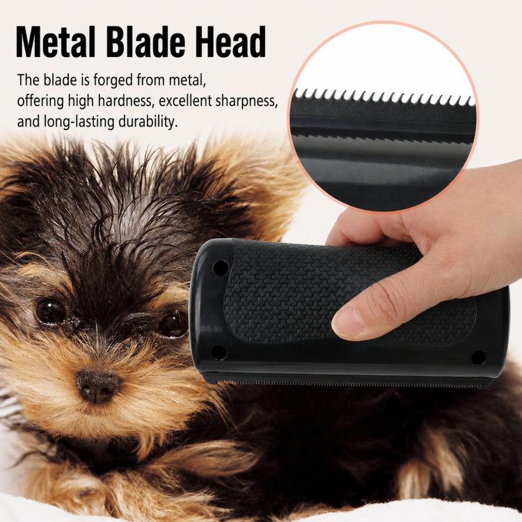 HistoTree Animal Deshedding Comb & Sweat Scraper Metal Shedding Blade for Horses, Dogs, Cats(Black) - Image 4