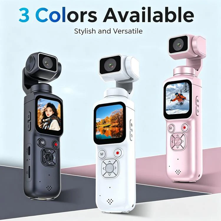 HJD05 64MP 4K UHD Sports Gimbal Camera(White) - Image 9