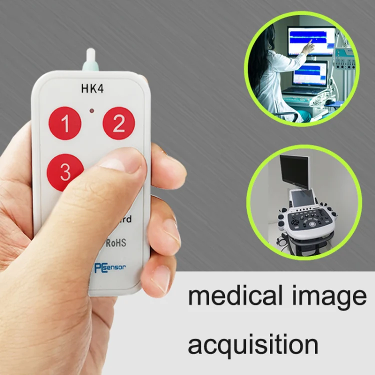 HK-4 4 Keys Custom PS Shortcut Keys Medical USB Keypad, Cable Length: 2m, Style:With Anti-skid Stand - Image 6
