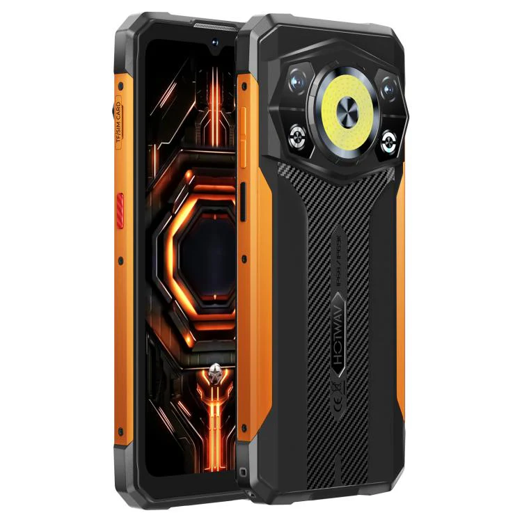 [HK Warehouse] HOTWAV Cyber 17 Rugged Phone, 6GB+128GB, 6.75 inch Android 16 Unisoc T7250 UMS9230E Octa Core, Network: 4G, NFC, OTG (Orange) - Image 2