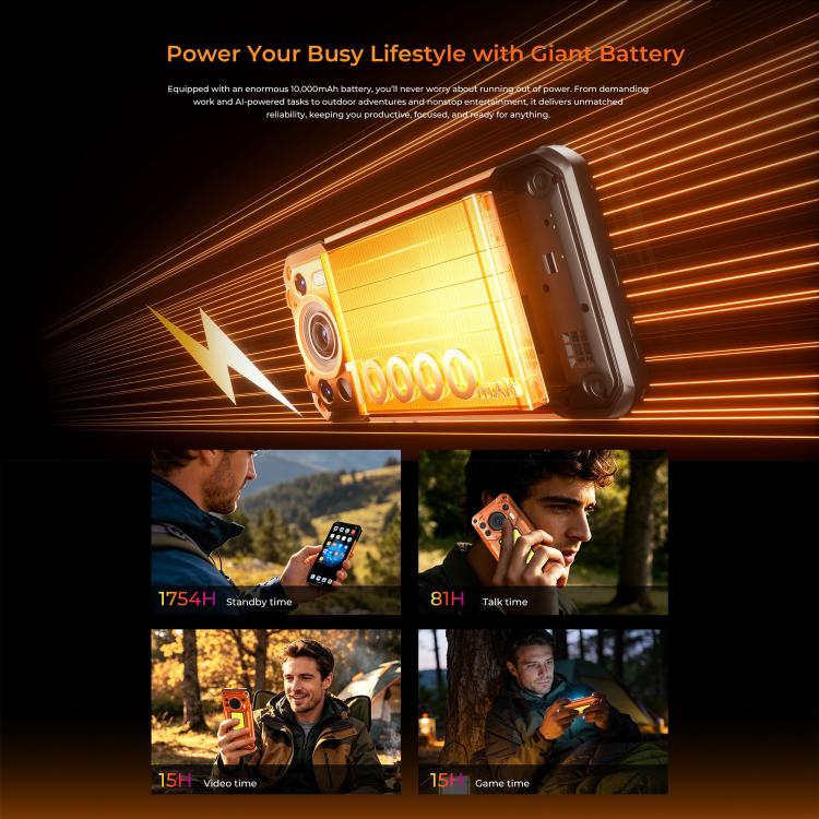 [HK Warehouse] Oukitel WP500 Ultra Rugged Phone, Thermal Imaging, 12GB+1TB, 108MP Camera, Fingerprint Identification, 6.78 inch Android 16 MTK Dimensity 8300 Octa Core, NFC, OTG, Network: 5G (Black) - Image 9