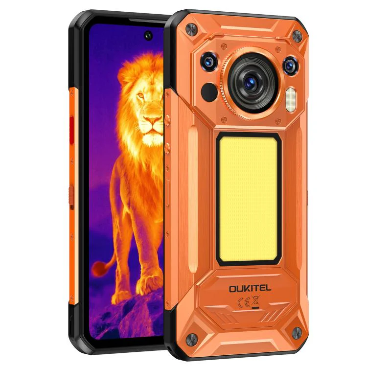 [HK Warehouse] Oukitel WP500 Ultra Rugged Phone, Thermal Imaging, 12GB+1TB, 108MP Camera, Fingerprint Identification, 6.78 inch Android 16 MTK Dimensity 8300 Octa Core, NFC, OTG, Network: 5G (Orange) - Image 2
