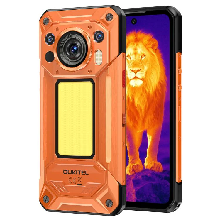 [HK Warehouse] Oukitel WP500 Ultra Rugged Phone, Thermal Imaging, 12GB+1TB, 108MP Camera, Fingerprint Identification, 6.78 inch Android 16 MTK Dimensity 8300 Octa Core, NFC, OTG, Network: 5G (Orange) - Image 4