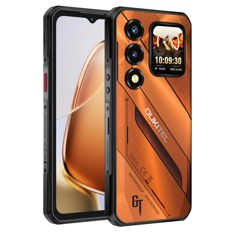 [HK Warehouse] Oukitel WP66 5G Rugged Phone, 12GB+512GB, Side Fingerprint, 6.6 inch Android 16.0 MTK Dimensity 7025 Octa-Core, NFC, OTG, Network: 5G (Orange) - Image 2