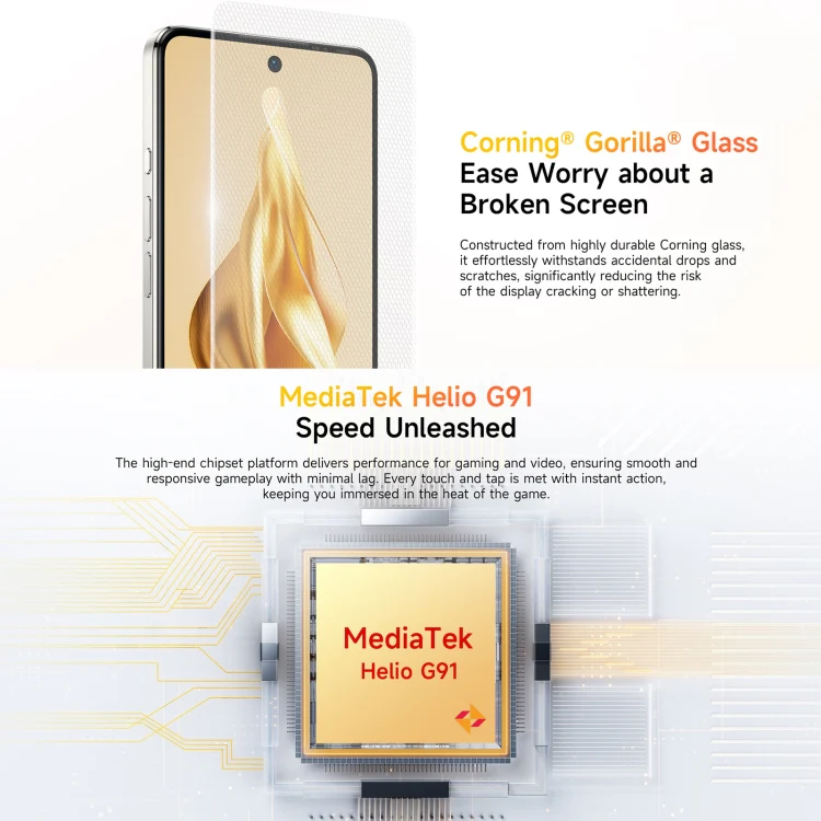 [HK Warehouse] Ulefone Note 18 Pro, 6GB+256GB, Face ID & Side Fingerprint, 6.78 inch Android 14 MediaTek Helio G91 MTK6769 Octa Core, Network: 4G, Dual SIM, OTG, NFC (Lustrous Black) - Image 15