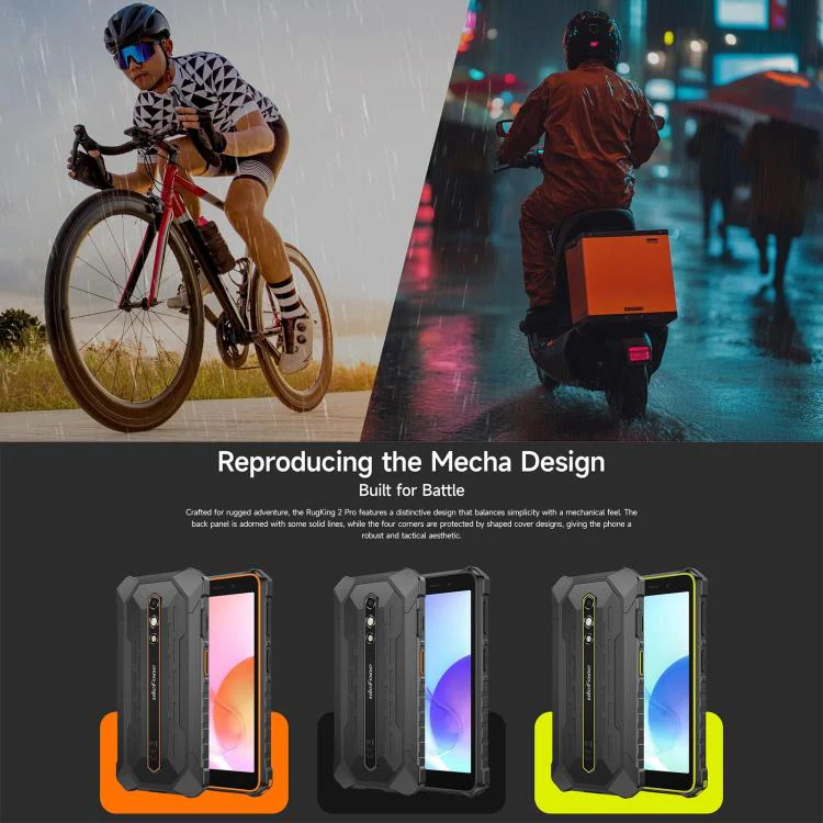 [HK Warehouse] Ulefone RugKing 2 Pro, 4GB+64GB, IP68/IP69K Rugged Phone, 5.45 inch Android 16 Unisoc T7250 Octa Core, Network: 4G, NFC, OTG (Green) - Image 7
