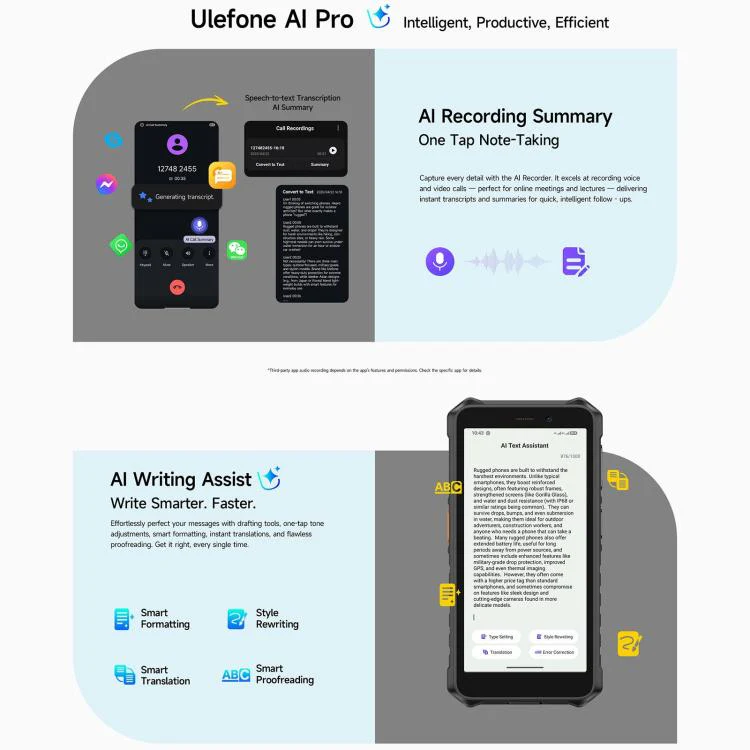 [HK Warehouse] Ulefone RugKing 2 Pro, 4GB+64GB, IP68/IP69K Rugged Phone, 5.45 inch Android 16 Unisoc T7250 Octa Core, Network: 4G, NFC, OTG (Green) - Image 8