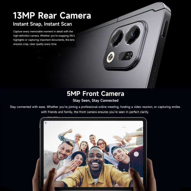 [HK Warehouse] Ulefone Tab A12 Pro Tablet PC, 8GB+128GB, 12.2 inch Android 16 Unisoc T7300 Octa Core 4G Network, EU Plug (Space Grey) - Image 10