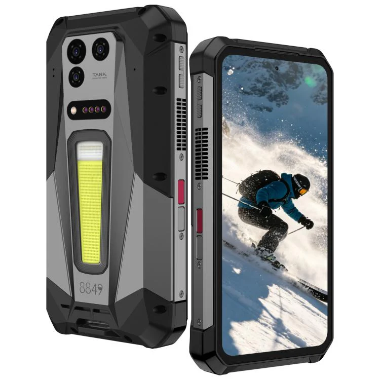 [HK Warehouse] Unihertz 8849 Tank 5 Projector Rugged Phone, 18GB+512GB, Side Fingerprint, Night Vision, 6.73 inch Android 16 MediaTek MT6989 Dimensity 9400e Octa Core, Network: 5G, NFC (Black)