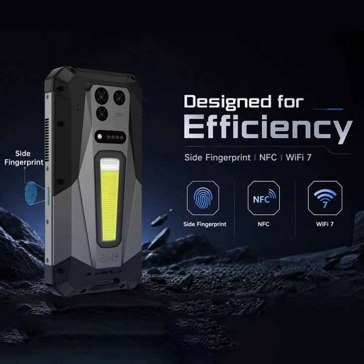[HK Warehouse] Unihertz 8849 Tank 5 Projector Rugged Phone, 18GB+512GB, Side Fingerprint, Night Vision, 6.73 inch Android 16 MediaTek MT6989 Dimensity 9400e Octa Core, Network: 5G, NFC (Black) - Image 14
