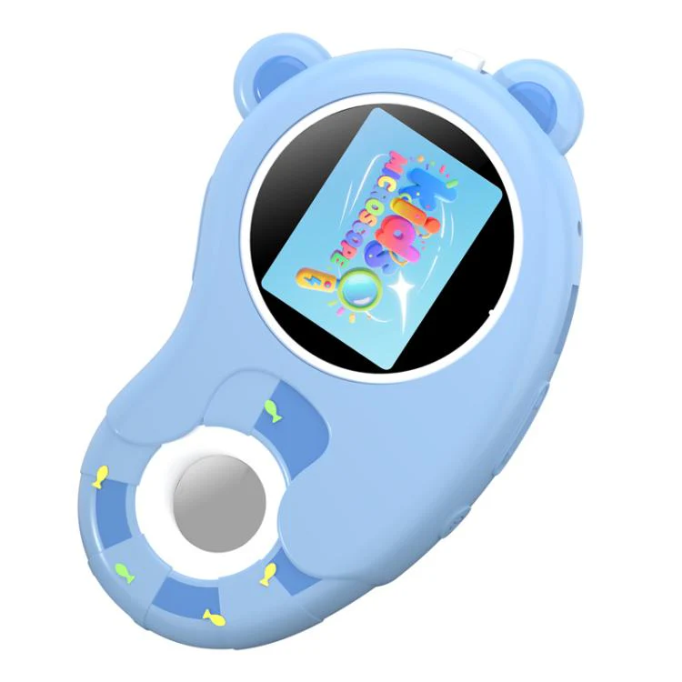 HM020H Portable HD Kids Digital Microscope Electronic Magnifier Science Toy(Blue)