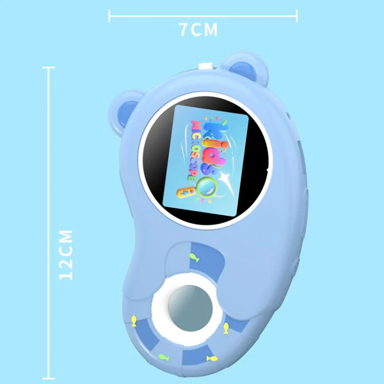 HM020H Portable HD Kids Digital Microscope Electronic Magnifier Science Toy(Blue) - Image 12