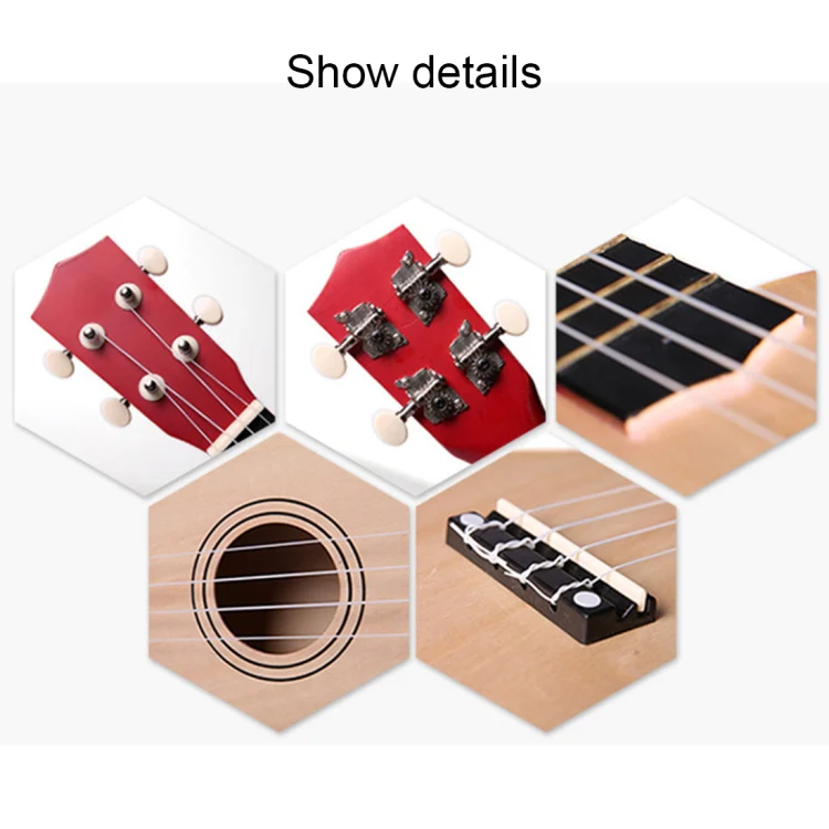 HM100 21 inch Basswood Ukulele Children Musical Enlightenment Instrument - Image 3
