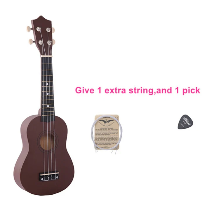 HM100 21 inch Basswood Ukulele Children Musical Enlightenment Instrument(Coffee) - Image 2