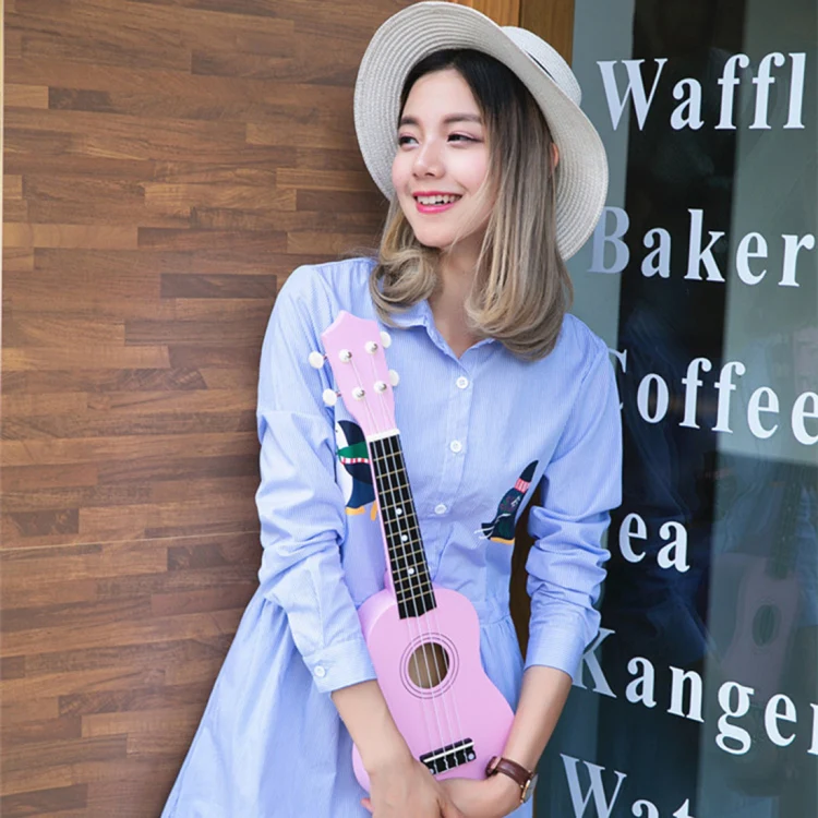HM100 21 inch Basswood Ukulele Children Musical Enlightenment Instrument(Coffee) - Image 5