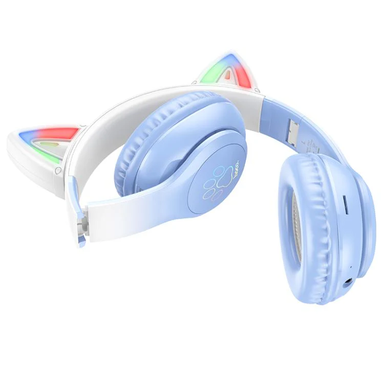 hoco W42 Cat Ear Head Mounted Bluetooth Earphone(Cherry Blossom Pink) - Image 3