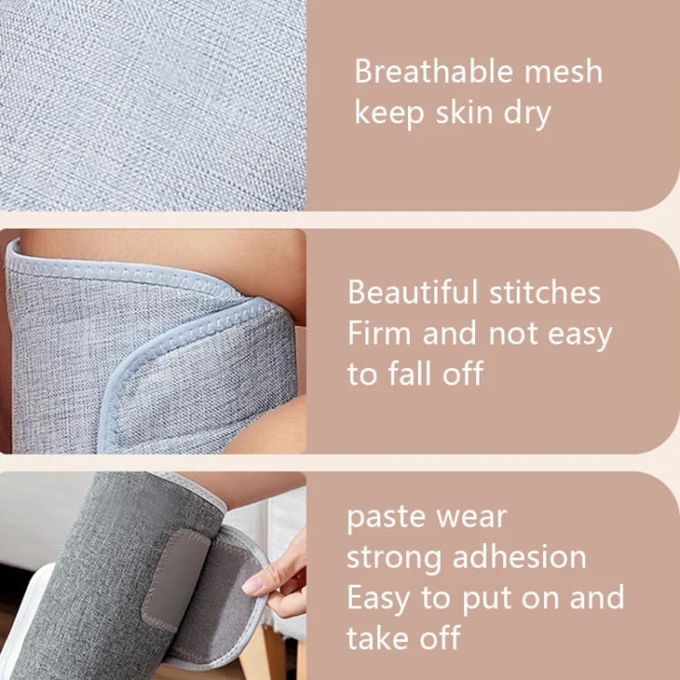 Home Constant Temperature Wireless Leg Massage, Style: Blue Double Hot Compress+Air Pressure+Vibration - Image 4