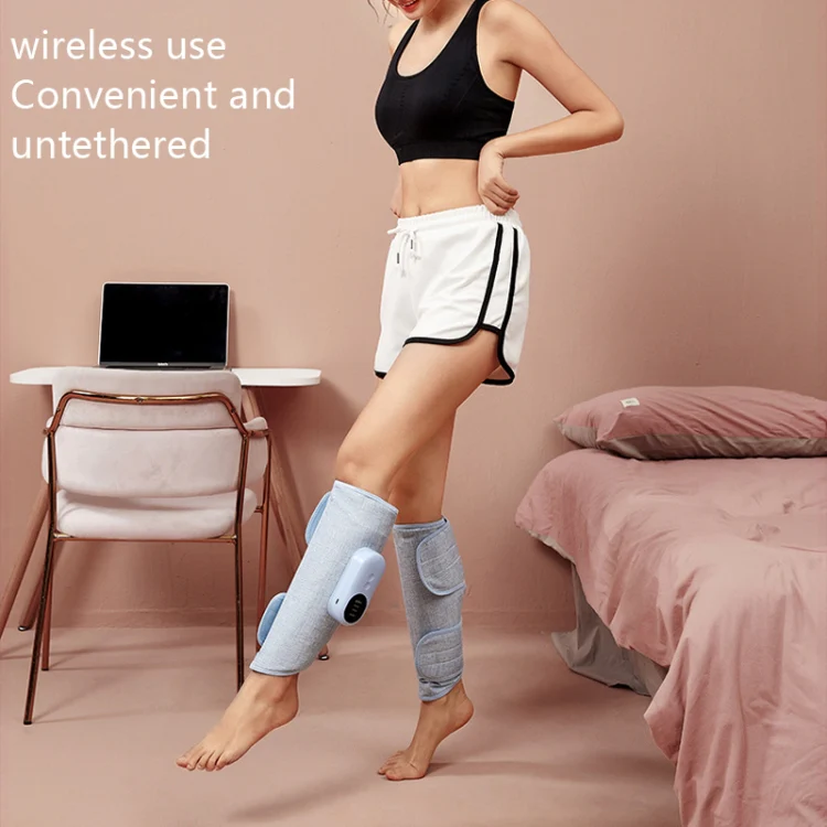 Home Constant Temperature Wireless Leg Massage, Style: Blue Double Hot Compress+Air Pressure+Vibration - Image 7