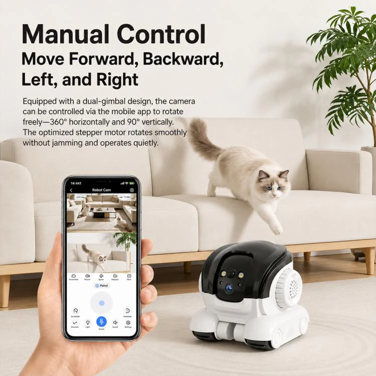 Home HD Dual Lens Smart Mobile Remote Control Pet Monitoring Camera, Style:Type B - Image 4