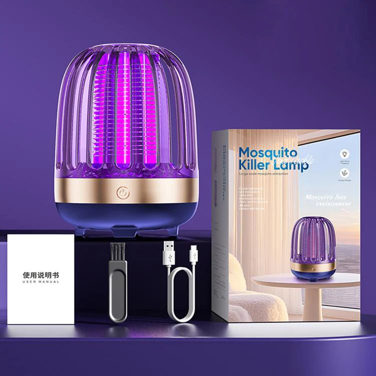 Home USB Electric Mosquito Killer Outdoor LED Mosquito Lamp, Color: Golden Beige Rechargeable - Image 10