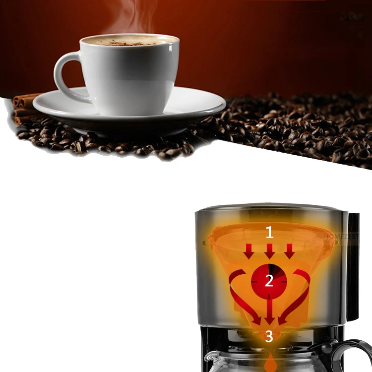 HOMEZEST Household Small Coffee Machine Fully Automatic Portable Drip Coffee Machine(EU Plug) - Image 9
