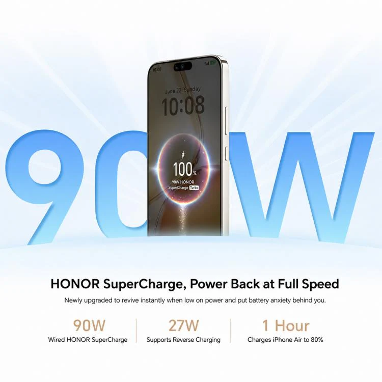 Honor X80 Pro Max, 8GB+256GB, Screen Fingerprint, 6.8 inch MagicOS 10.0 Snapdragon 6 Gen 5 Octa Core, Network: 5G, NFC, OTG (White) - Image 10
