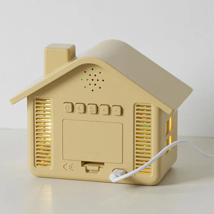 House-Shaped Digital Alarm Clock with Night Light Dual Alarms & Timer Function, 3-Level Brightness(Yellow) - Image 5