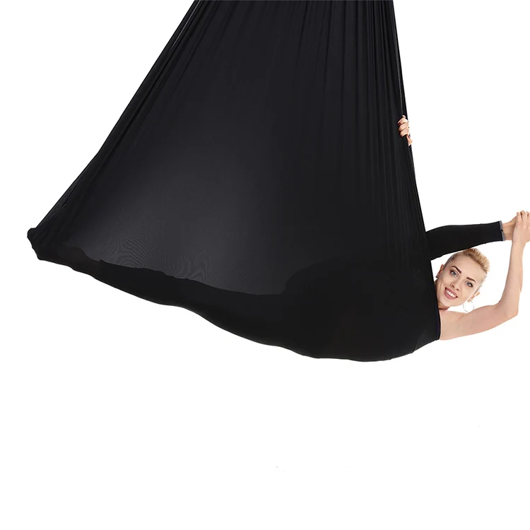 Household Handstand Elastic Stretching Rope Aerial Yoga Hammock Set(Black) - Image 5