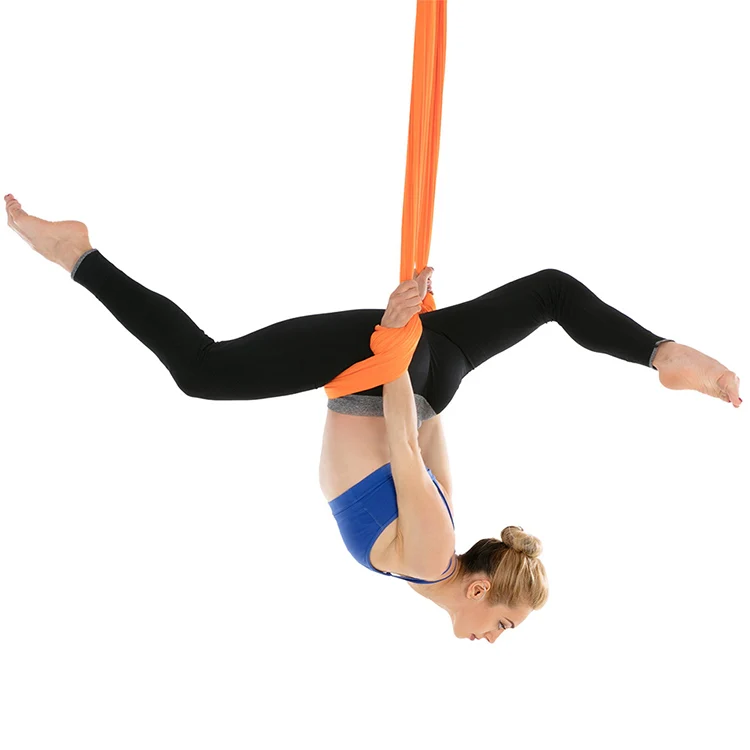Household Handstand Elastic Stretching Rope Aerial Yoga Hammock Set(Orange) - Image 2
