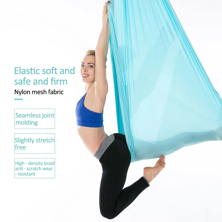 Household Handstand Elastic Stretching Rope Aerial Yoga Hammock Set(Wine Red) - Image 7