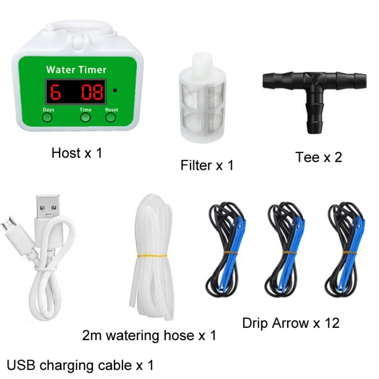 Household Intelligent Drip Irrigation Automatic Watering Timing Machine, Specification: Water 12 Potted Plants - Image 2