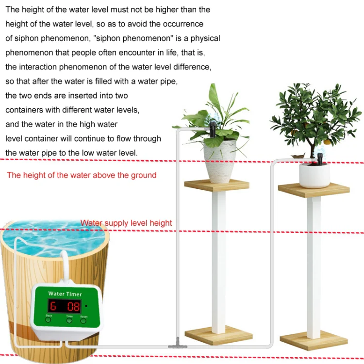 Household Intelligent Drip Irrigation Automatic Watering Timing Machine, Specification: Water 12 Potted Plants - Image 5