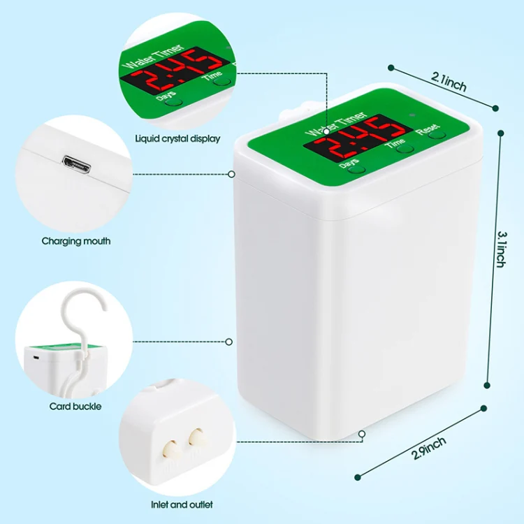 Household Intelligent Drip Irrigation Automatic Watering Timing Machine, Specification: Water 12 Potted Plants - Image 9