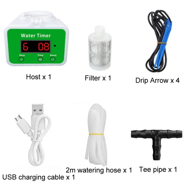 Household Intelligent Drip Irrigation Automatic Watering Timing Machine, Specification: Water 4 Potted Plants - Image 2