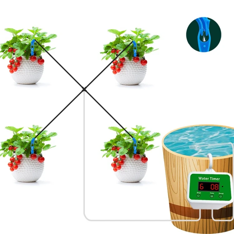 Household Intelligent Drip Irrigation Automatic Watering Timing Machine, Specification: Water 4 Potted Plants - Image 8