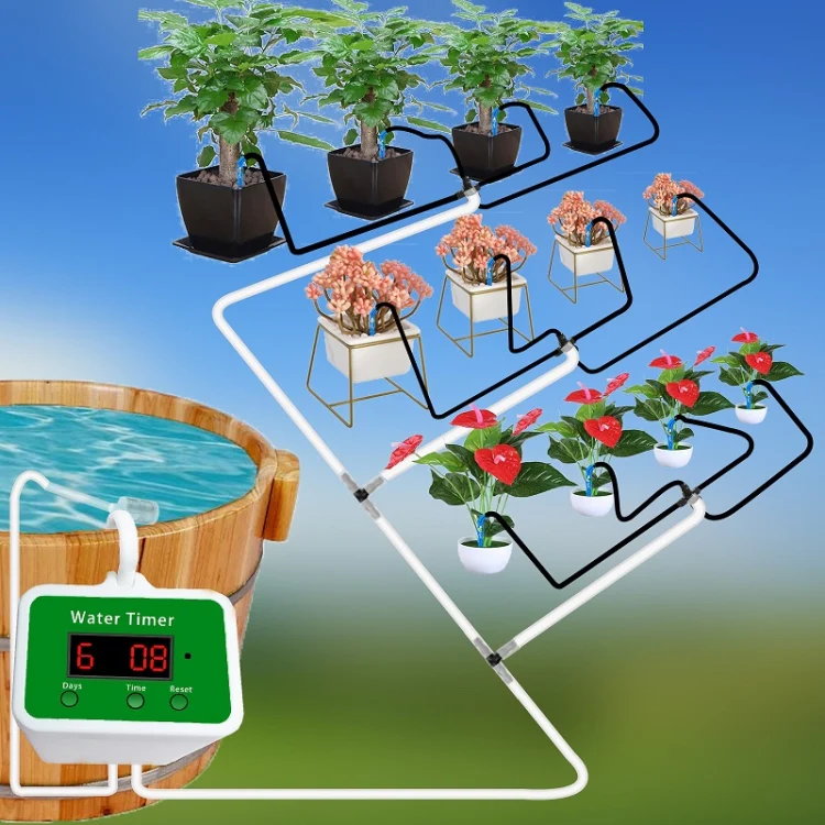 Household Intelligent Drip Irrigation Automatic Watering Timing Machine, Specification: Water 6 Potted Plants - Image 13