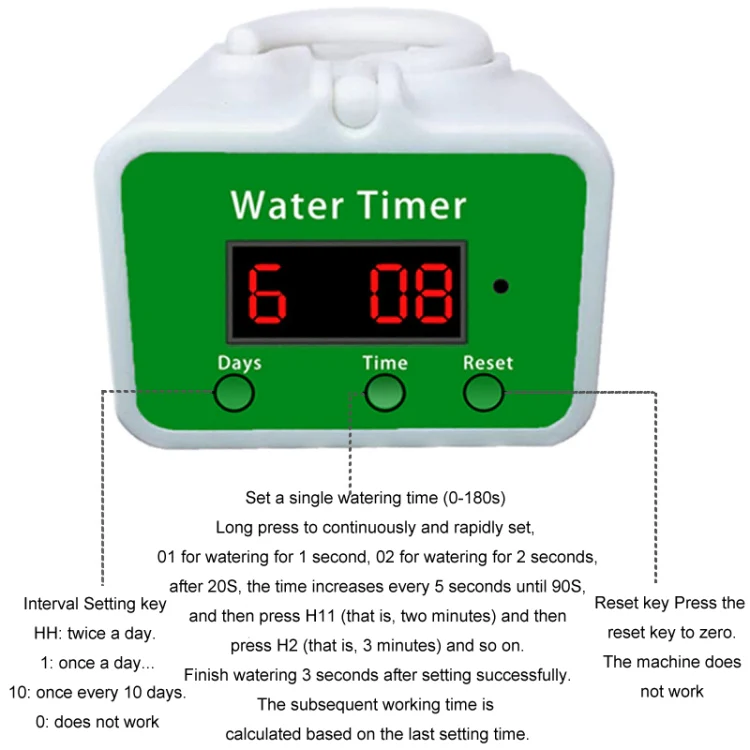 Household Intelligent Drip Irrigation Automatic Watering Timing Machine, Specification: Water 6 Potted Plants - Image 3