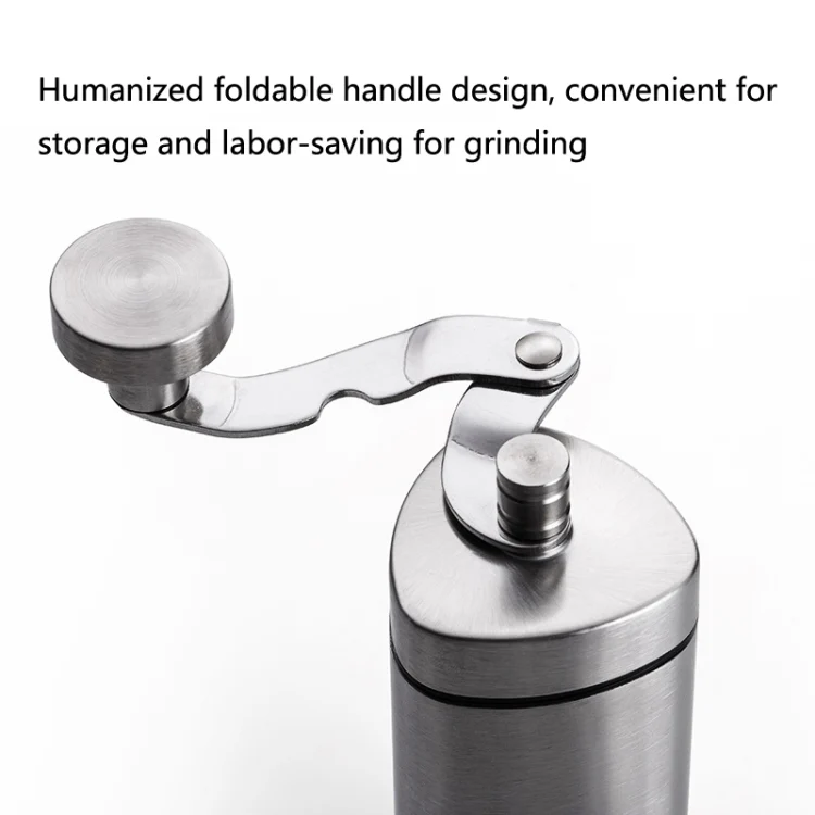 Household Stainless Steel Hand-Cranked Coffee Machine Grinder(Stainless Steel Model) - Image 6