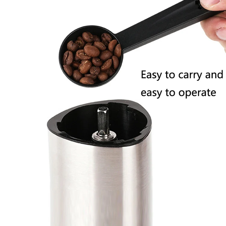 Household Stainless Steel Hand-Cranked Coffee Machine Grinder(Stainless Steel Model) - Image 7
