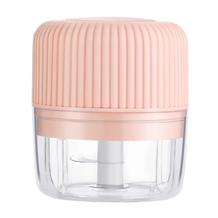 Household Vegetable Cutting Electric USB Garlic Masher Baby Mini Cooking Machine Baby Food Supplement Machine, Style:100ml(Pink)