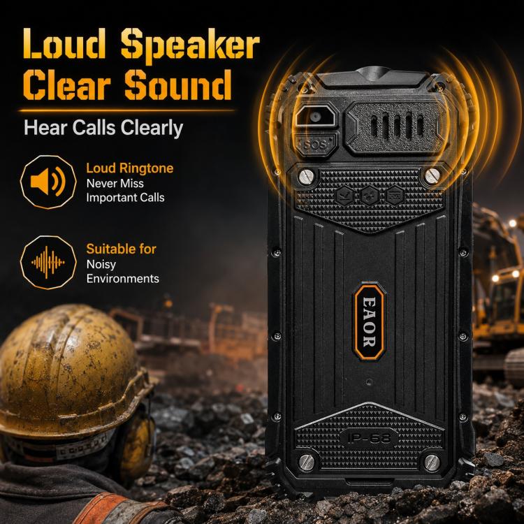 HP219 IP68 Rugged Phone, 2.4 inch, SC6531E, Network: 2G, BT, FM, SOS, Torch, Plug:US Plug(Black) - Image 10