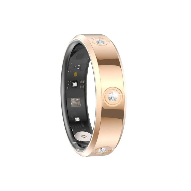 HR01 SIZE 9 Smart Ring, Support Heart Rate / Blood Oxygen / Sleep Monitoring / Female Menstrual Cycle(Gold) - Image 2