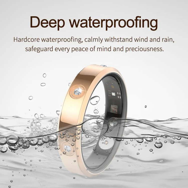 HR01 SIZE 9 Smart Ring, Support Heart Rate / Blood Oxygen / Sleep Monitoring / Female Menstrual Cycle(Silver) - Image 10