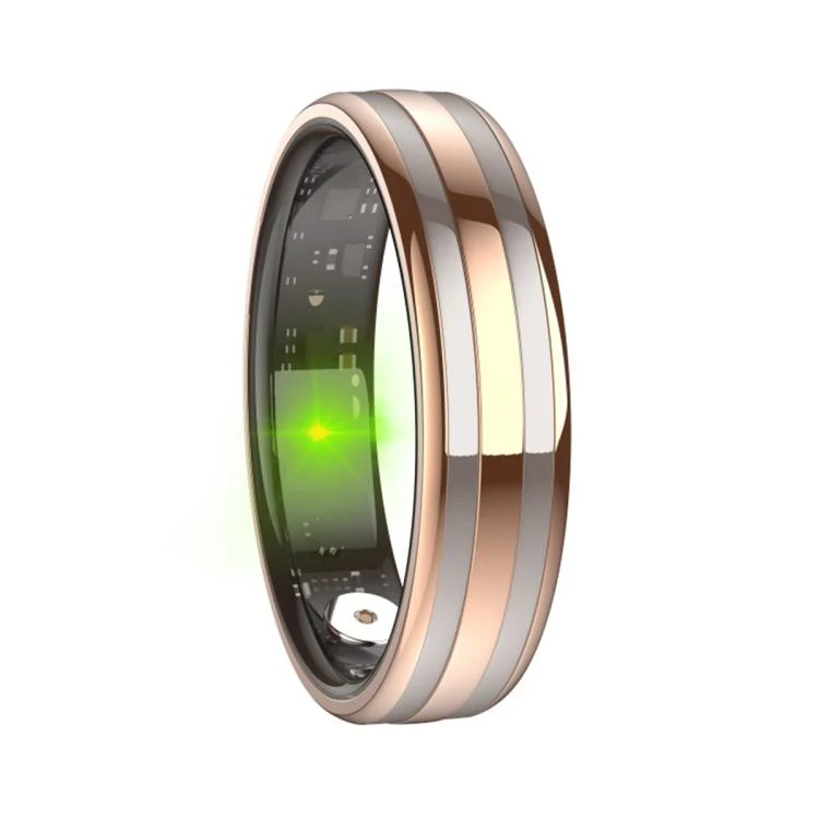 HR02 SIZE 9 Smart Ring, Supports Health Monitoring / Female Menstrual Cycle / Gesture Control(Gold) - Image 2