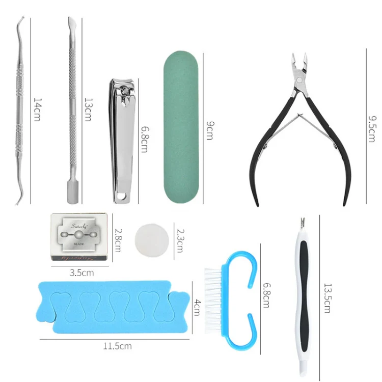 HT16-2 16 In 1 Foot File And Grinder Peeling Pedicure Set(Blue) - Image 3