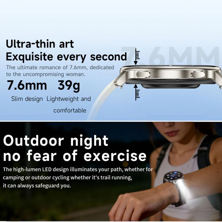 HT39 1.32 inch Ultra-thin Sports Smart Watch Supports Bluetooth Call / Heart Rate / Pressure / Sleep Monitoring(Black) - Image 4