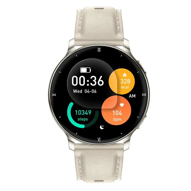 HT39 1.32 inch Ultra-thin Sports Smart Watch Supports Bluetooth Call / Heart Rate / Pressure / Sleep Monitoring(Pale Gold) - Image 2