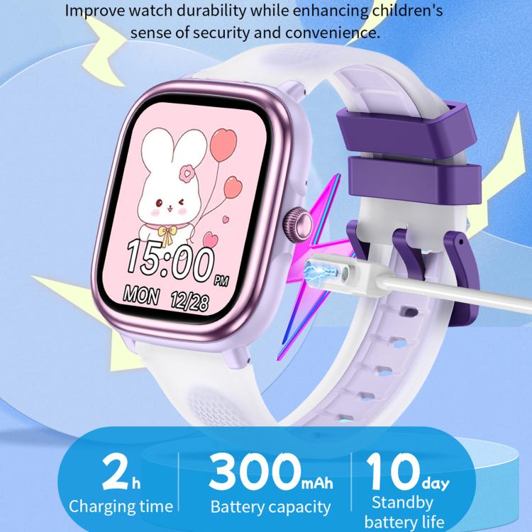 HT40 1.83 inch Children Smart Learning Watch Supports Study Card / Heart Rate / Pressure / Sleep Monitoring(Blue) - Image 12